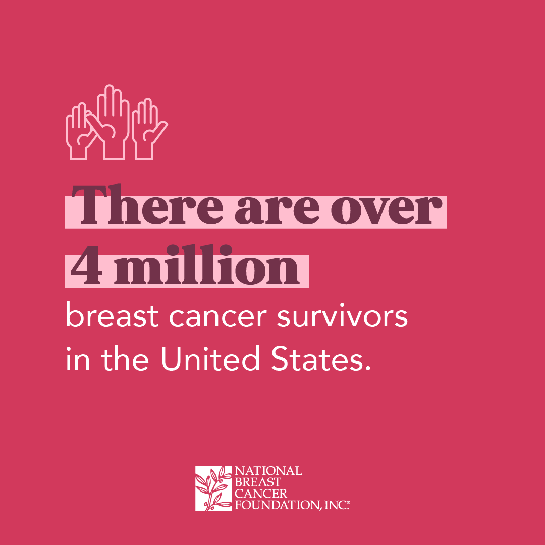 There are over 4 million breast cancer survivors in the United States.